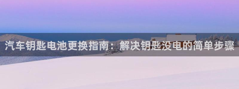 优发国际官网首页：汽车钥匙电池更换指南：解决钥匙没电的简单步骤