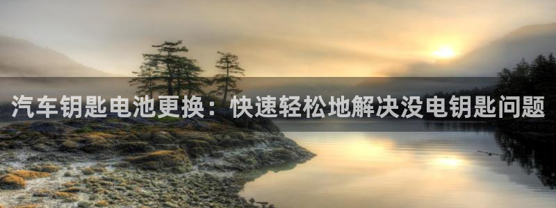 优发国际手机客户端：汽车钥匙电池更换：快速轻松地解决没电钥匙问题
