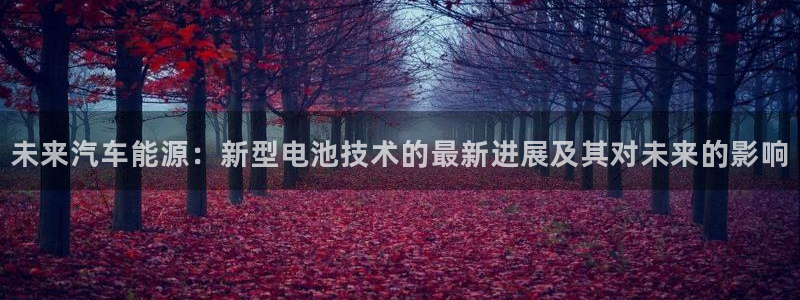 优发国际游戏17：未来汽车能源：新型电池技术的最新进展及其对未来的影响