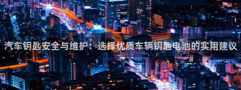 优发国际平台u8是什么：汽车钥匙安全与维护：选择优质车辆钥匙电池的实用建议