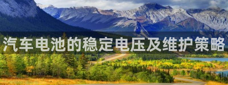 优发国际手机登录下载安装苹果：汽车电池的稳定电压及维护策略