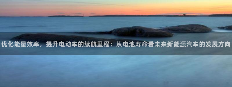 优发国际官方下载app：优化能量效率，提升电动车的续航里程：从电池寿命看未来新能源汽车的发展方向
